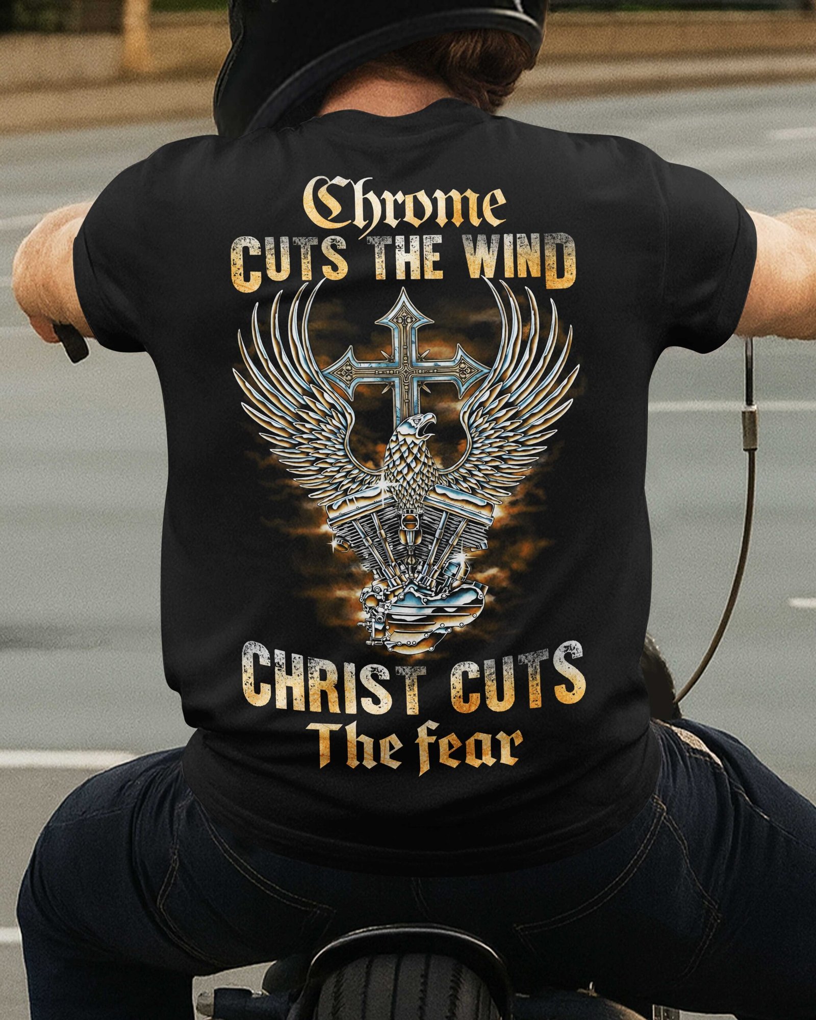 Chrome Cuts The Wind T-Shirt - Image 3