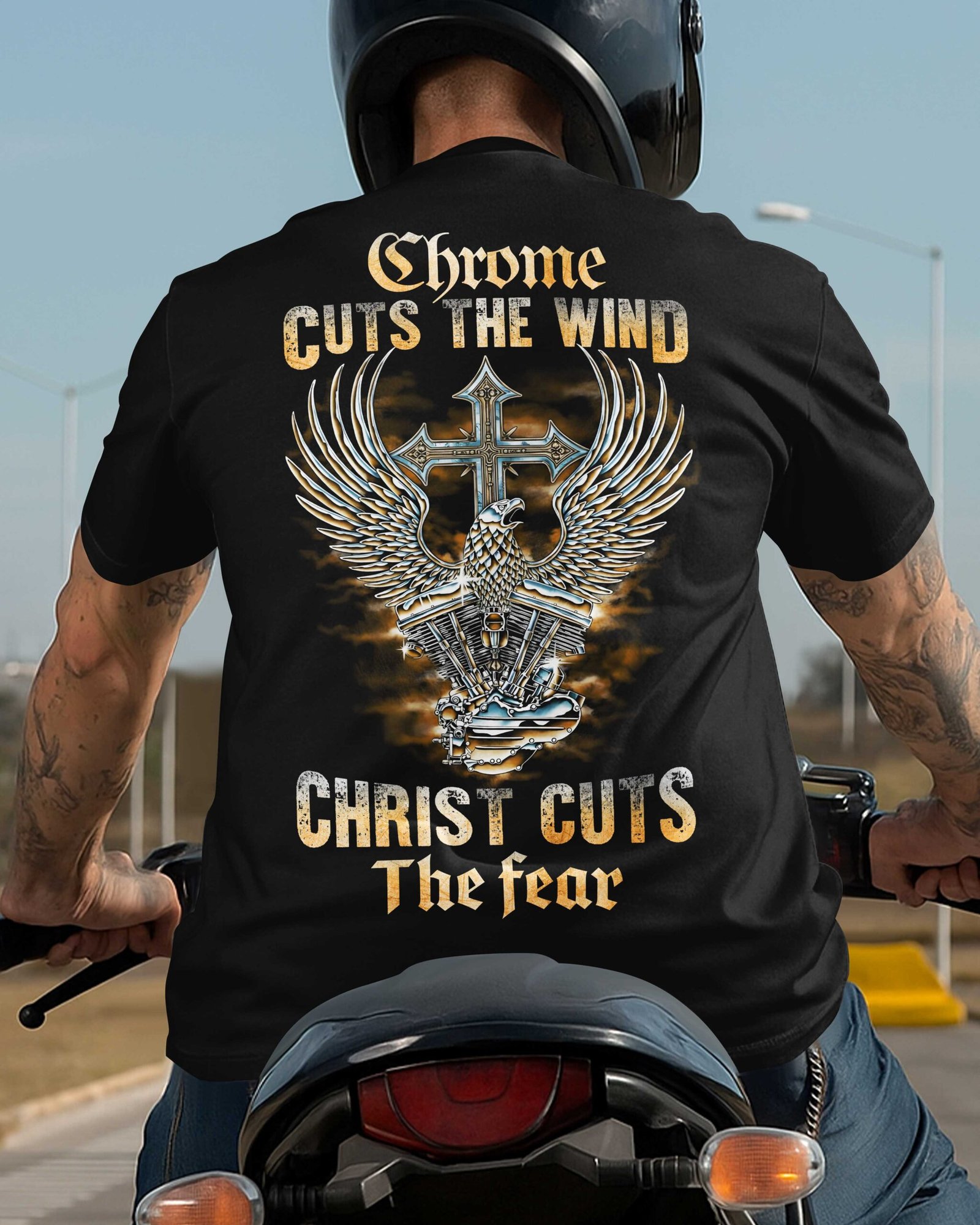 Chrome Cuts The Wind T-Shirt - Image 5