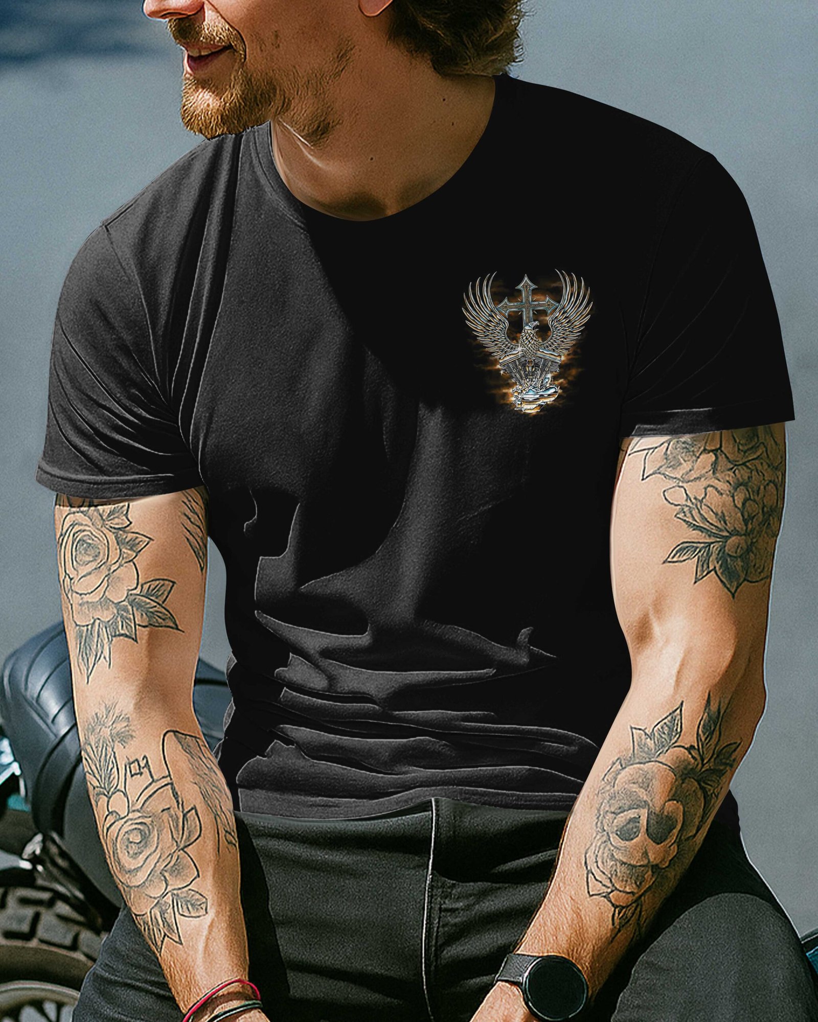 Chrome Cuts The Wind T-Shirt - Image 2