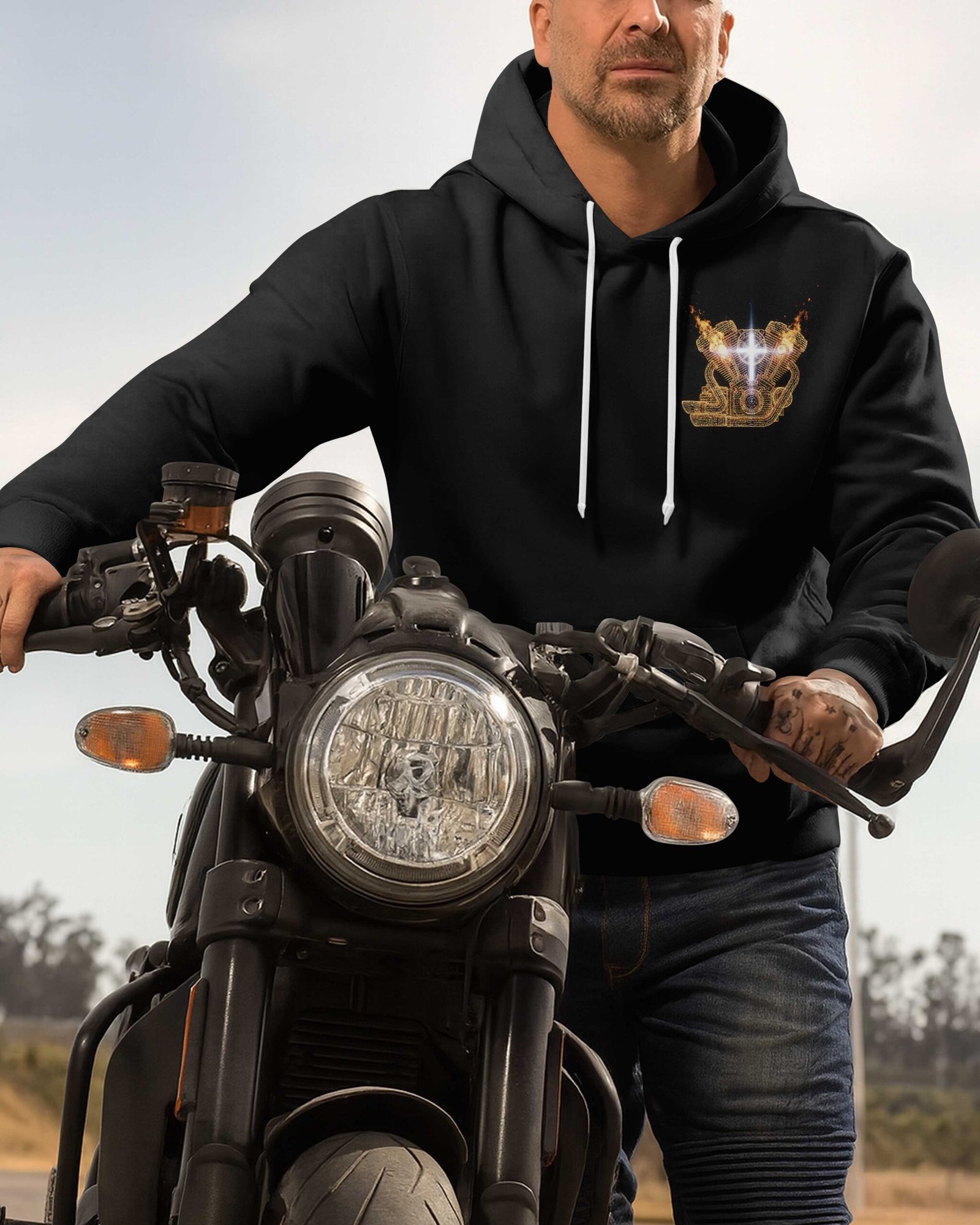 Every Mile I Ride Is A Sermon The Devil Can't Silence All Over Print Hoodie - Image 3