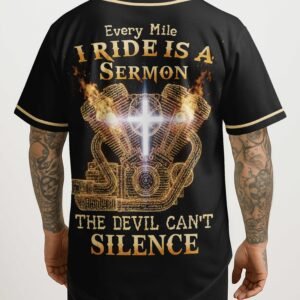 Every Mile I Ride Is A Sermon The Devil Can't Silence All Over Print Jersey