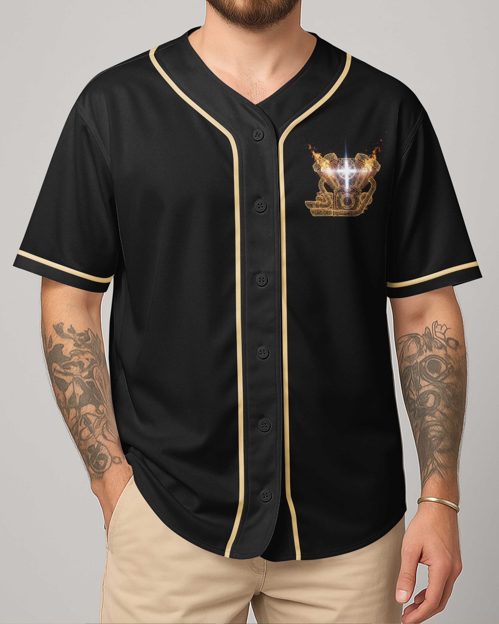 Every Mile I Ride Is A Sermon The Devil Can't Silence All Over Print Jersey - Image 2