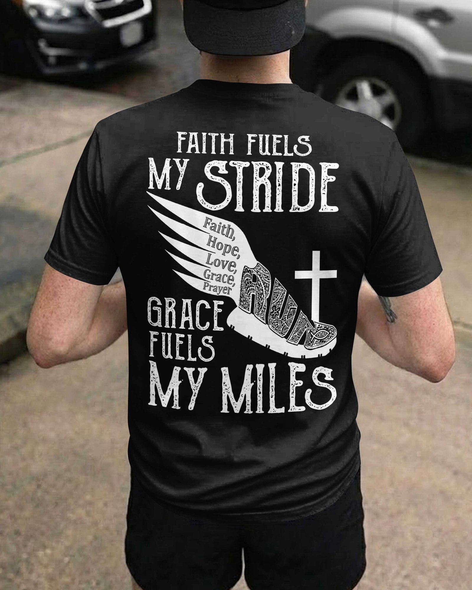 Faith Fuels My Stride T-Shirt - Image 3