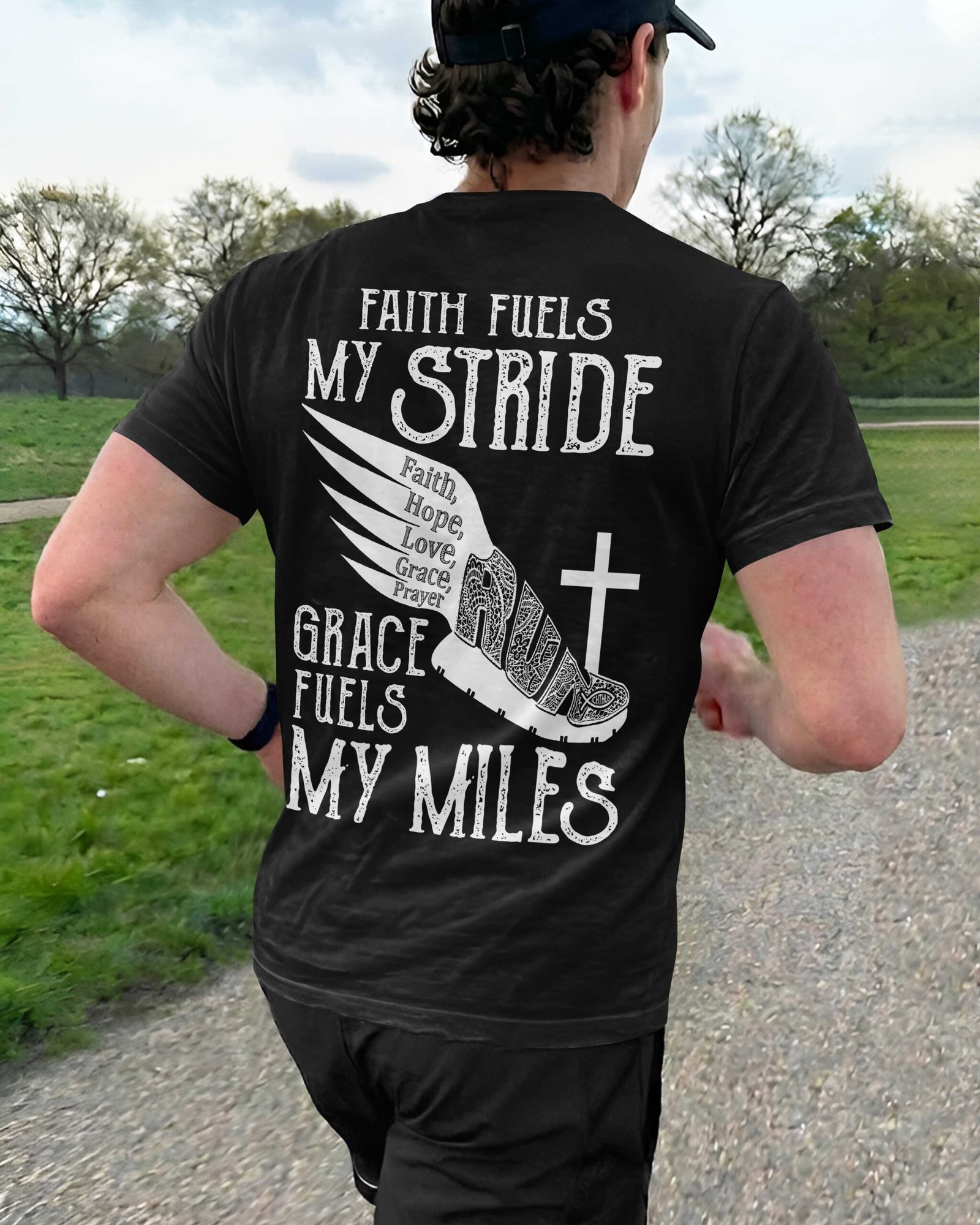 Faith Fuels My Stride T-Shirt - Image 5