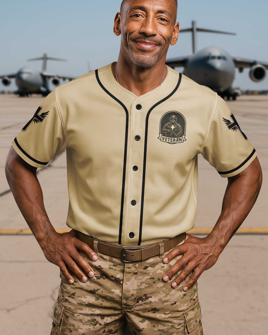 God Took The Strongest Americans All Over Print Jersey - Image 2