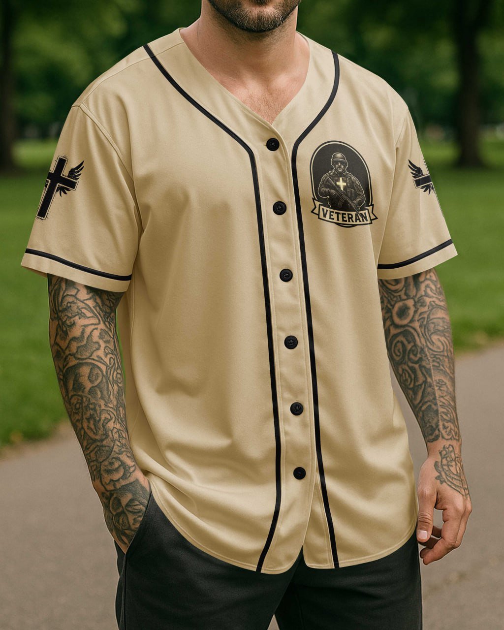 God Took The Strongest Americans All Over Print Jersey - Image 4
