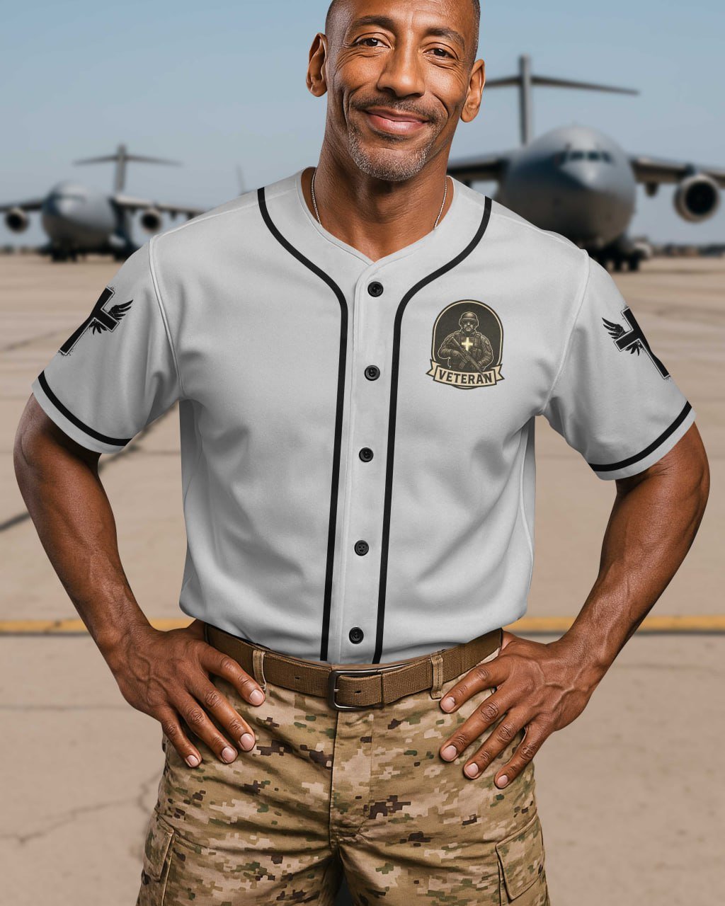 God Took The Strongest Americans All Over Print Jersey - Image 11