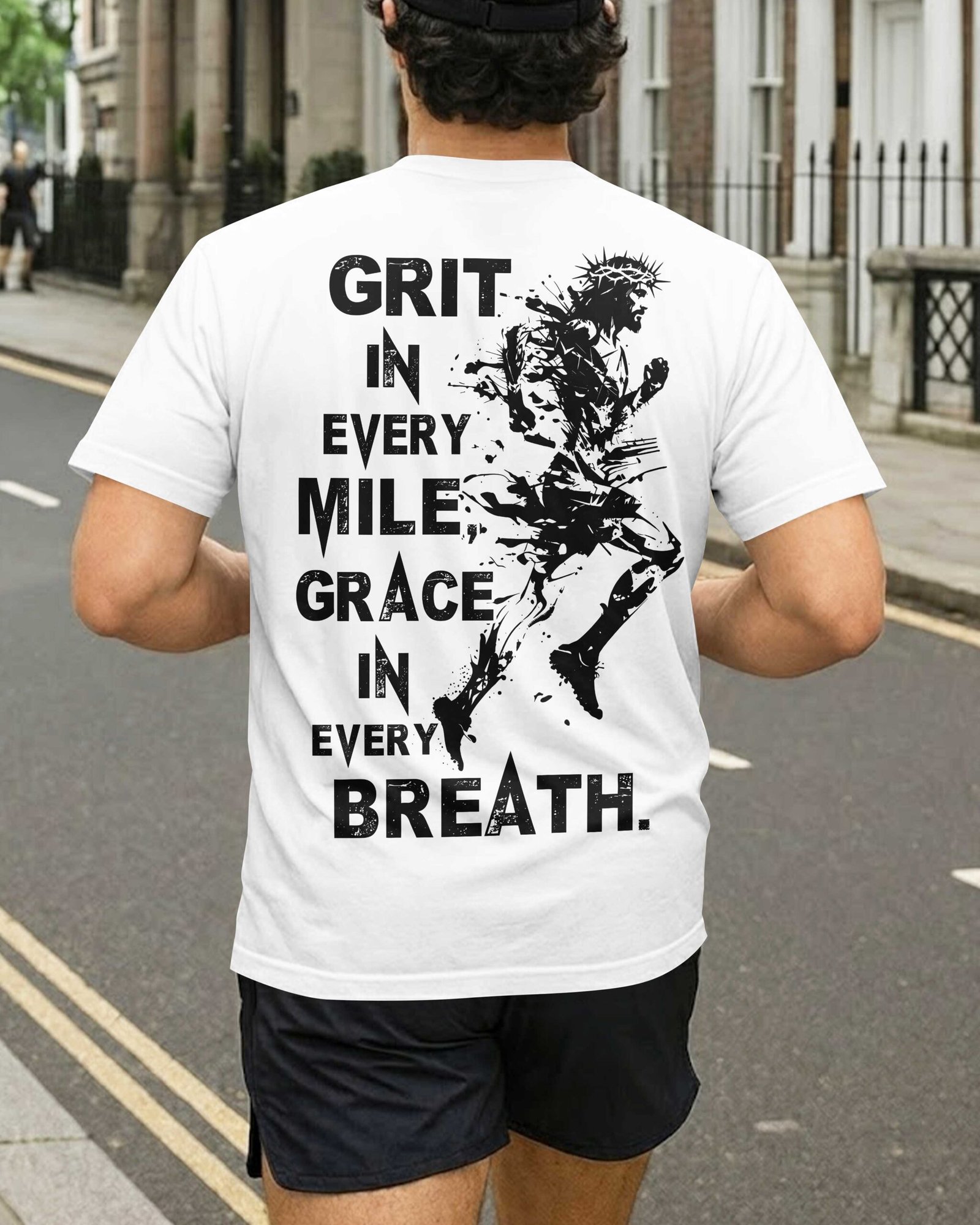 Grit In Every Mile, Grace In Every Breath T-Shirt - Image 3