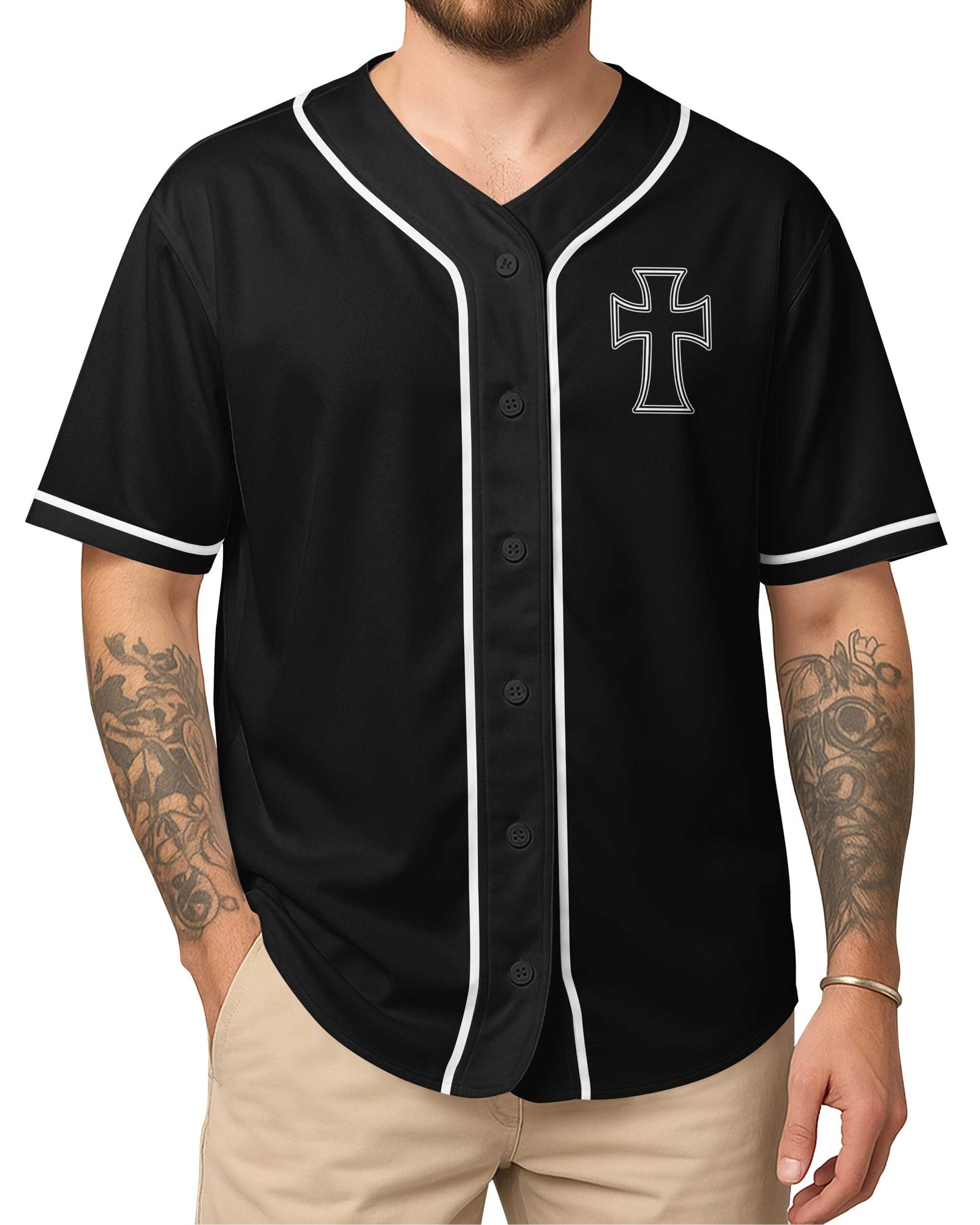 He Died For Me Now I Ride For Him All Over Print Jersey - Image 4