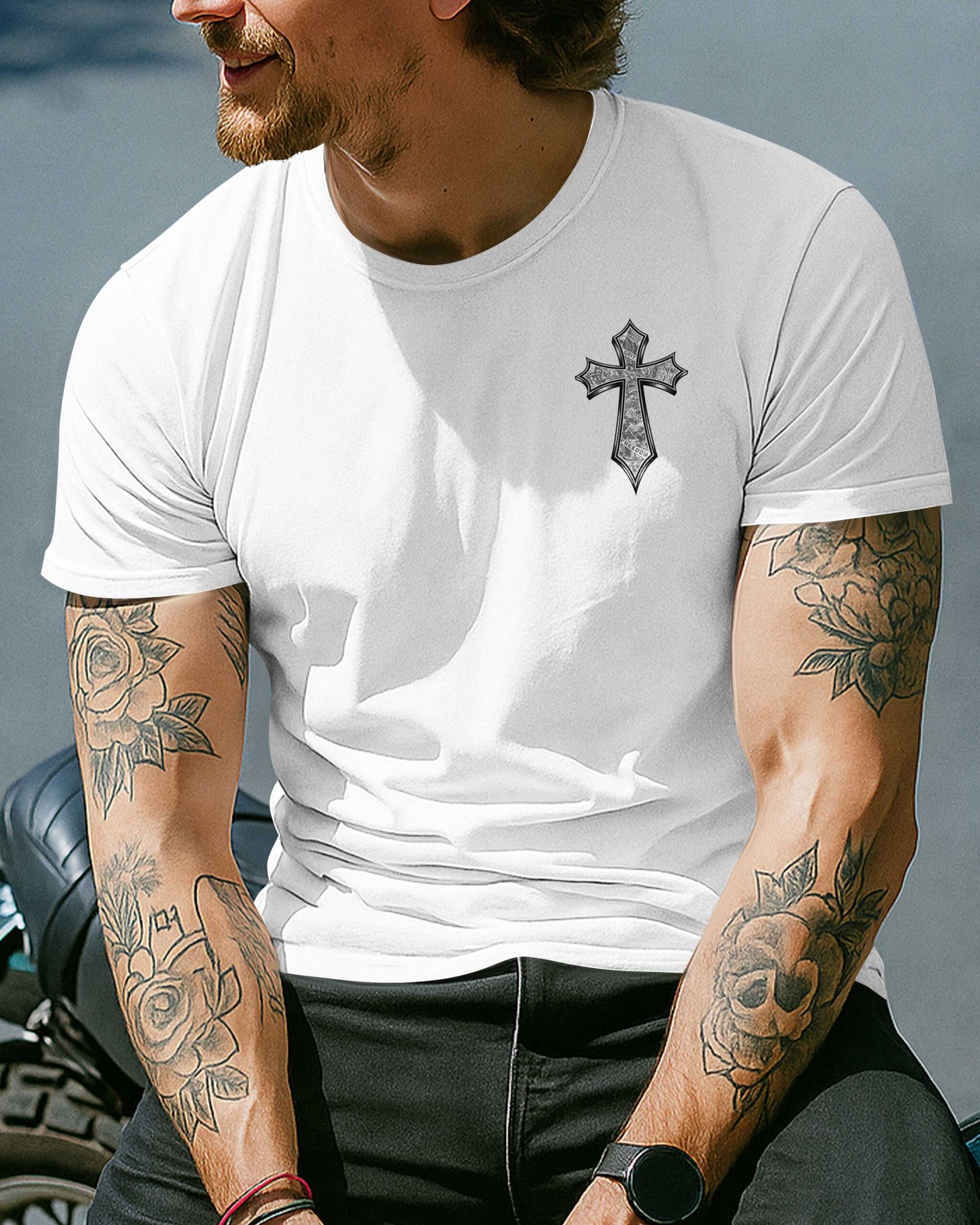 Rough On The Outside Redeemed On The Inside T-Shirt - Image 4