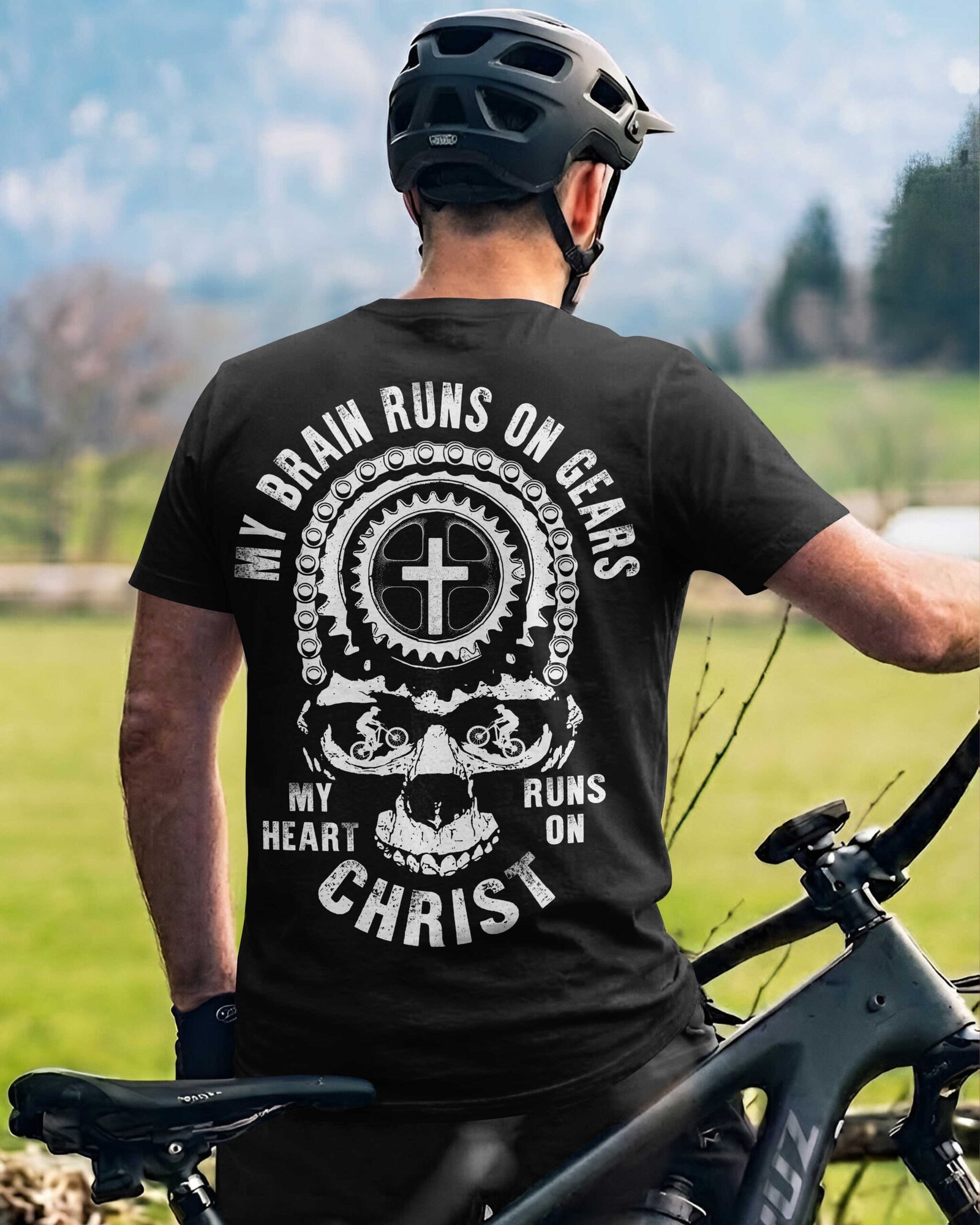 My Brain Runs On Gears My Heart Runs On Christ T-Shirt - Image 3