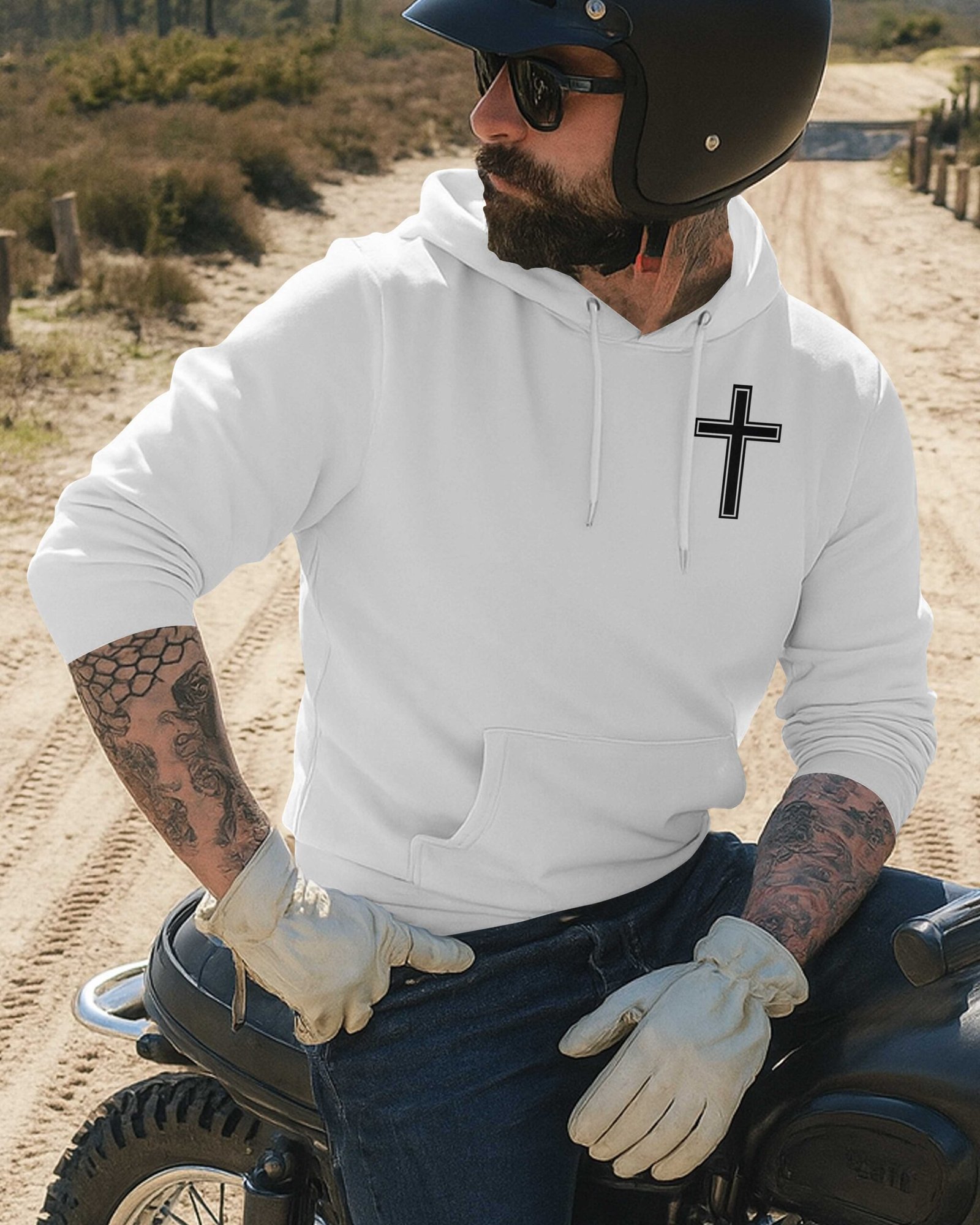 My Faith Is Louder Than My Exhaust All Over Print Hoodie - Image 8