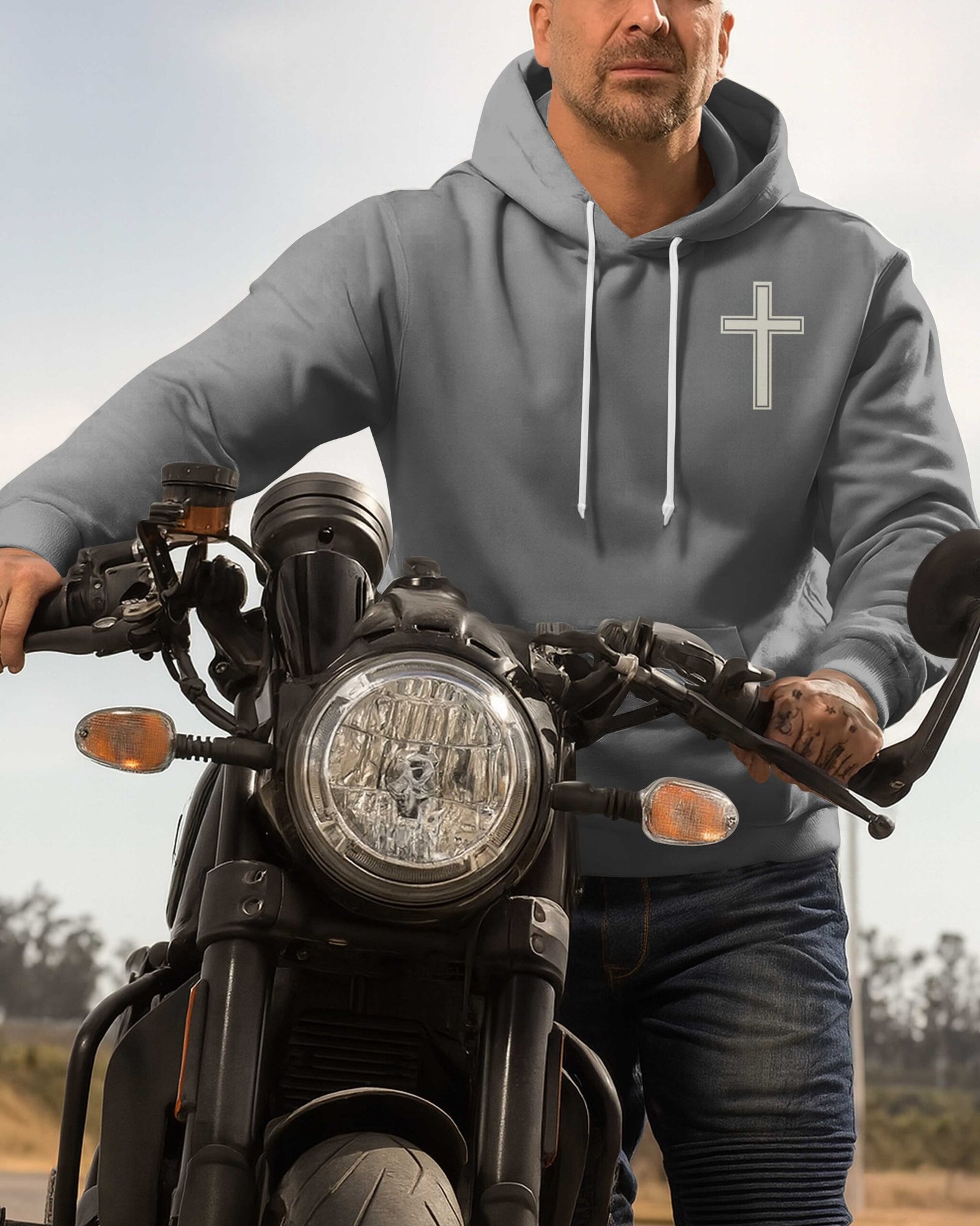 My Faith Is Louder Than My Exhaust All Over Print Hoodie - Image 10