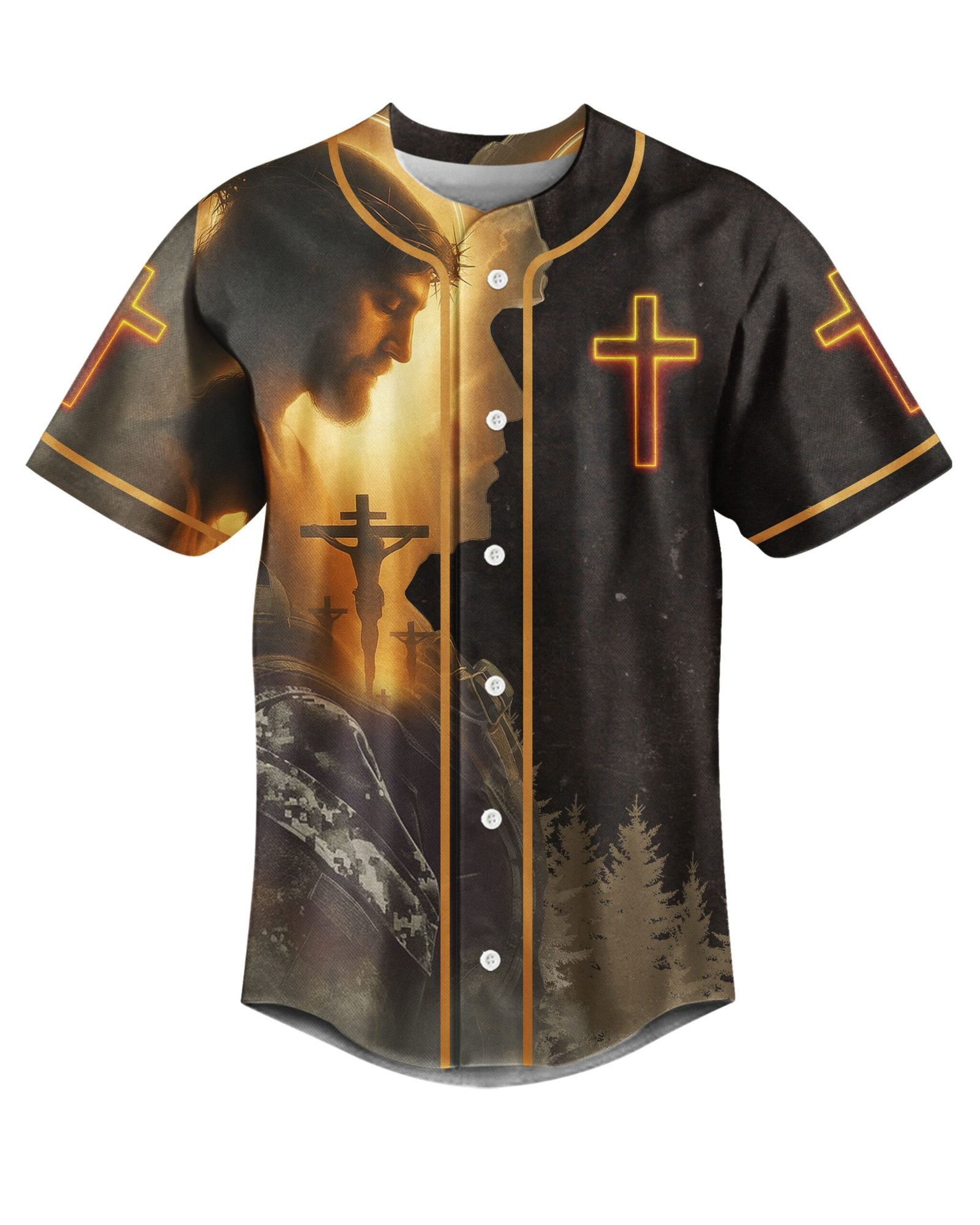 Wounded In Battle All Over Print Jersey - Image 5