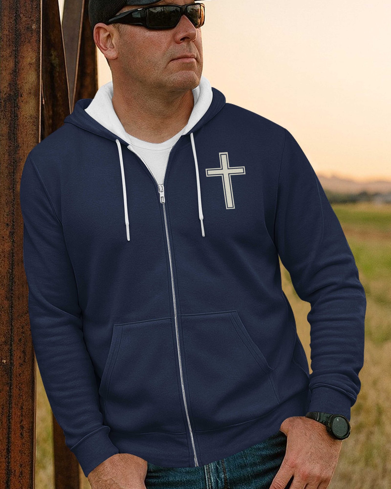 My Faith Is Louder Than My Exhaust Zip Hoodie - Image 8
