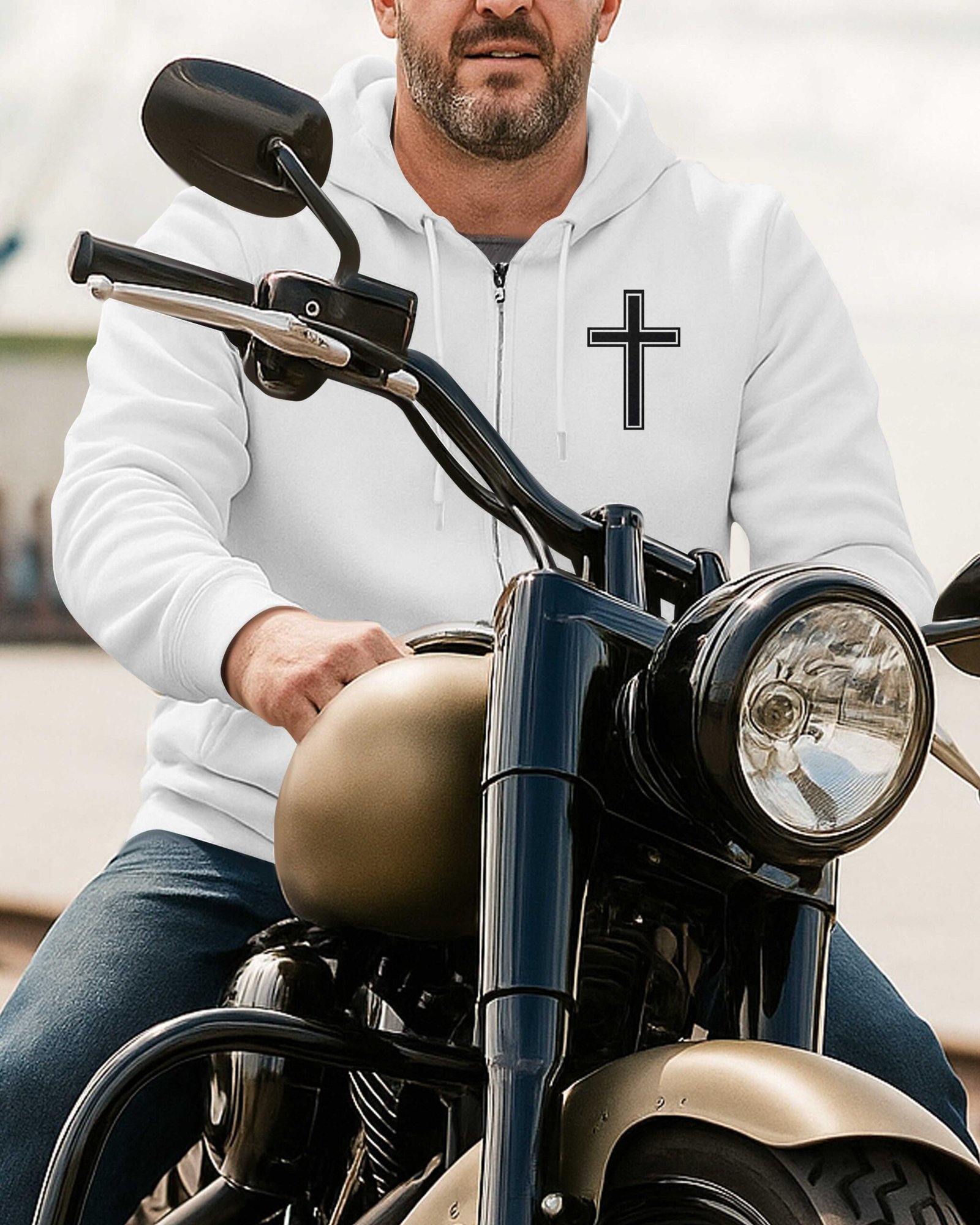 My Faith Is Louder Than My Exhaust Zip Hoodie - Image 3