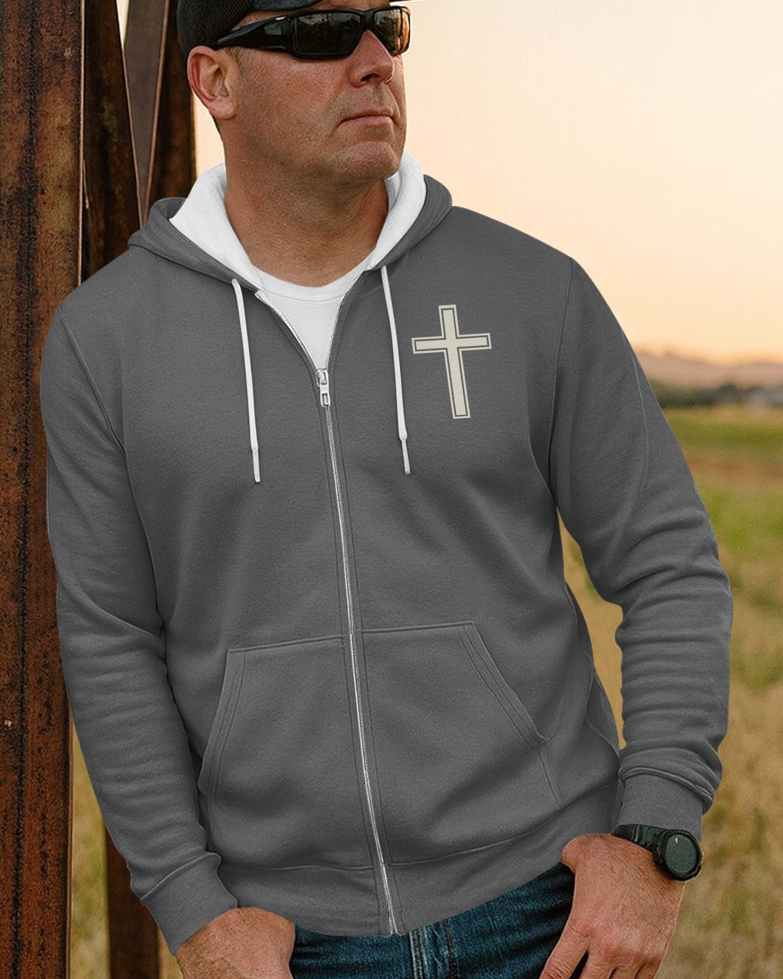 My Faith Is Louder Than My Exhaust Zip Hoodie - Image 6