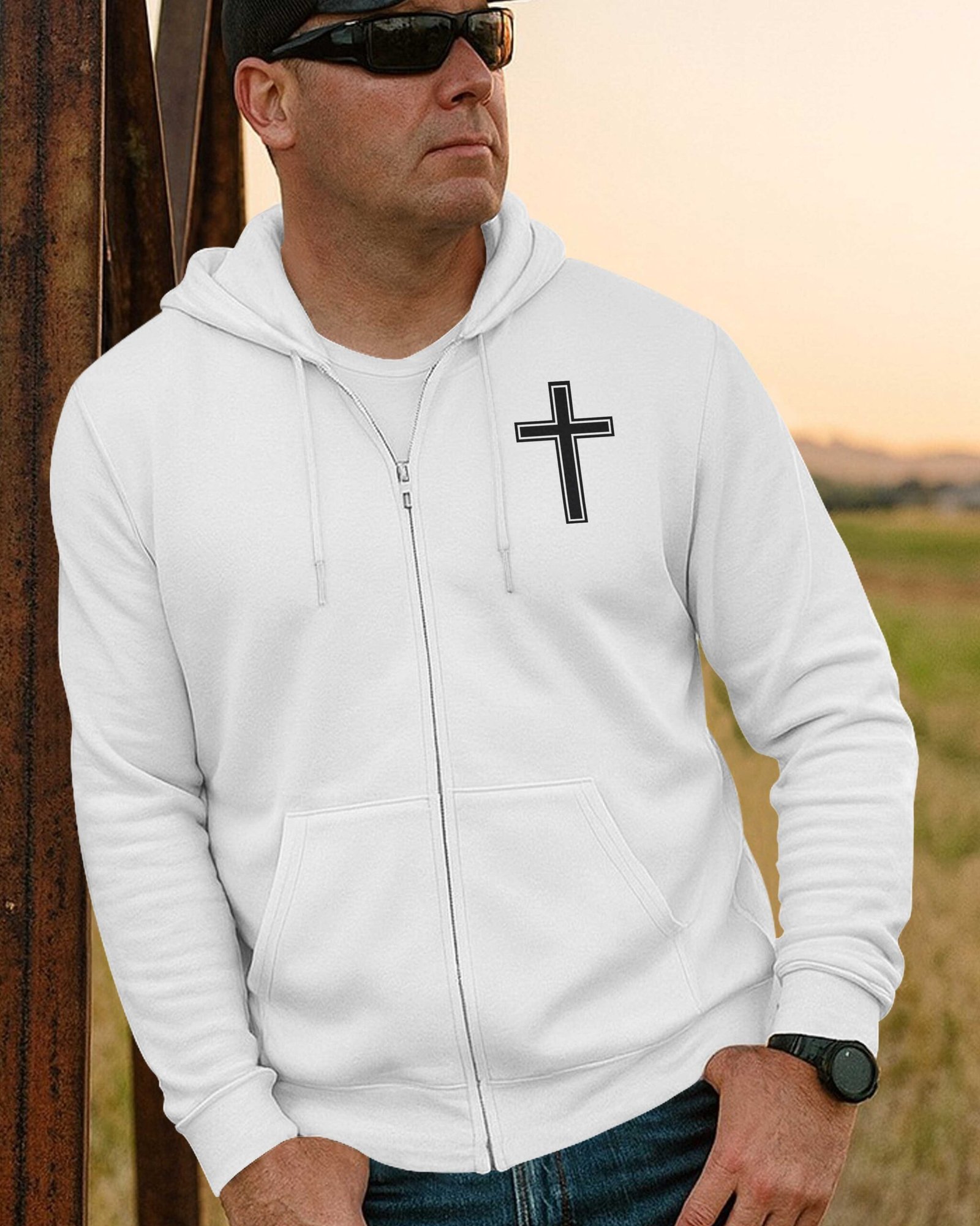 My Faith Is Louder Than My Exhaust Zip Hoodie - Image 4