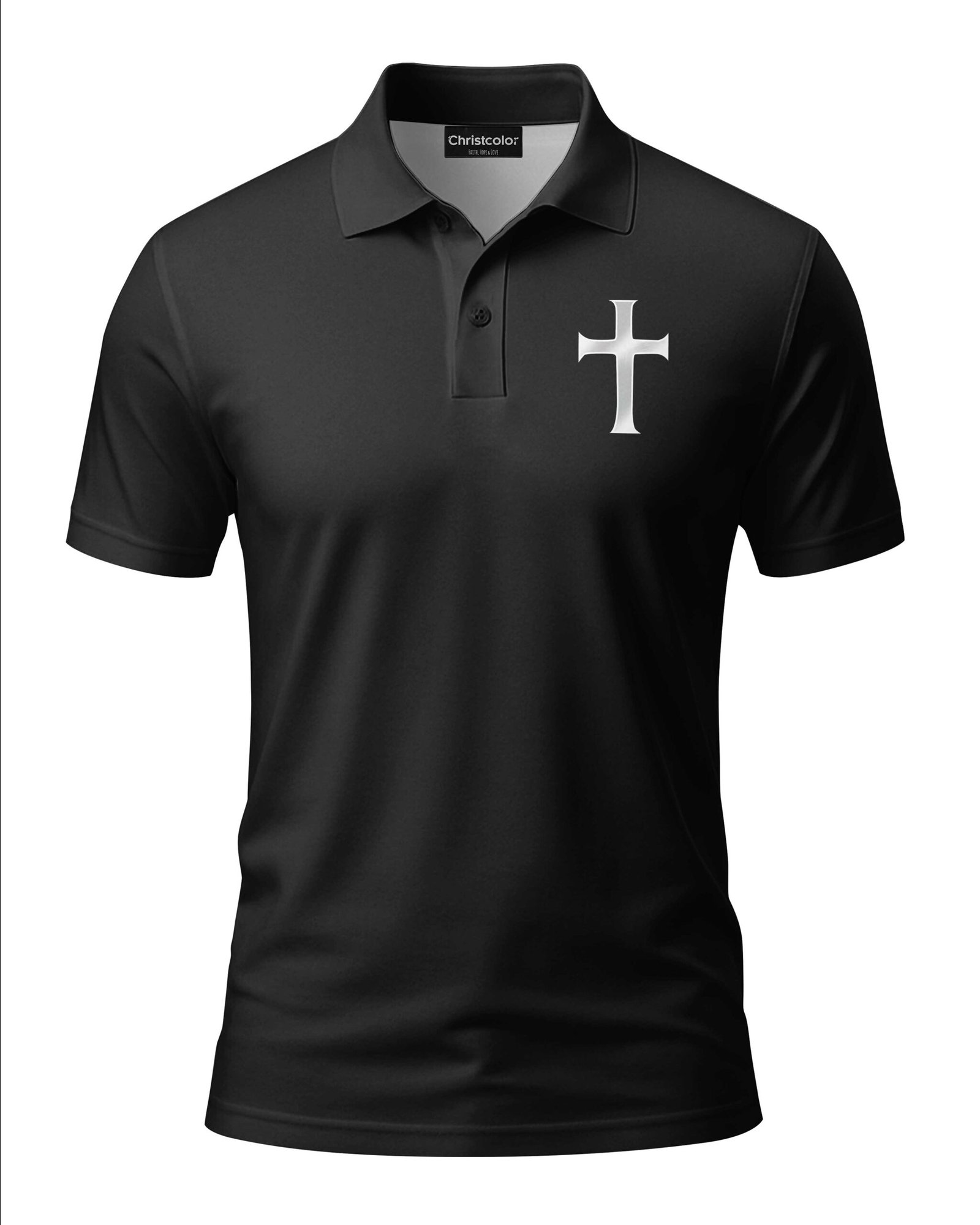 Two Wheels Roll But Christ's In Control All Over Print Polo - Image 6